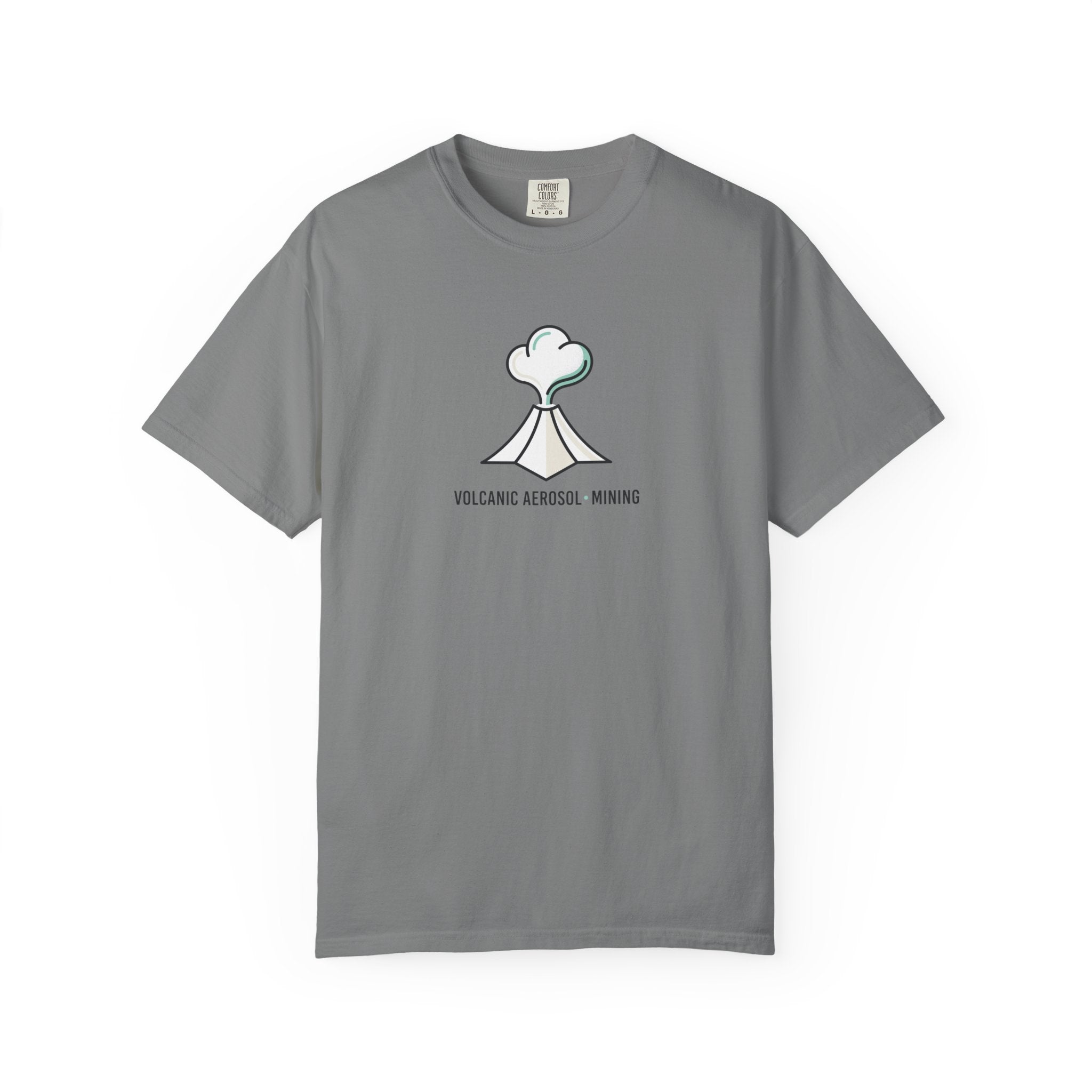 Volcanic Aerosol Mining T-Shirt — Minimal Geology Graphic Tee