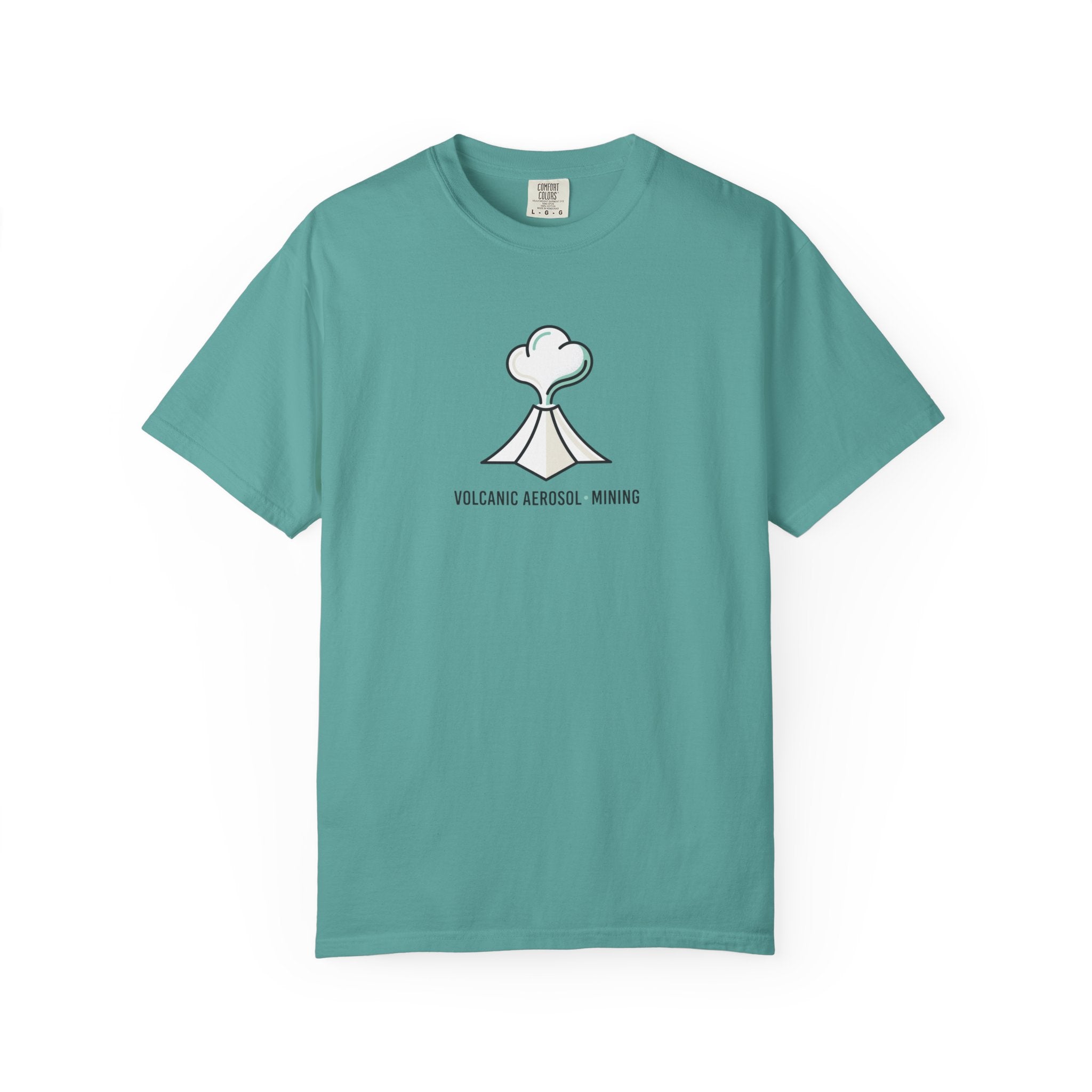 Volcanic Aerosol Mining T-Shirt — Minimal Geology Graphic Tee