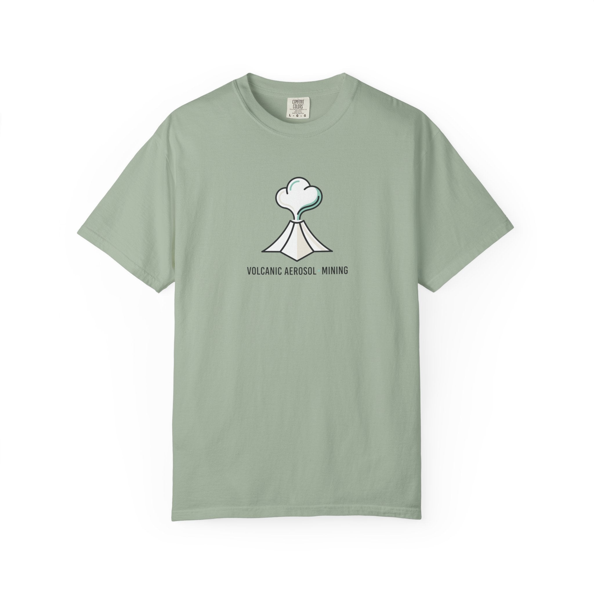 Volcanic Aerosol Mining T-Shirt — Minimal Geology Graphic Tee