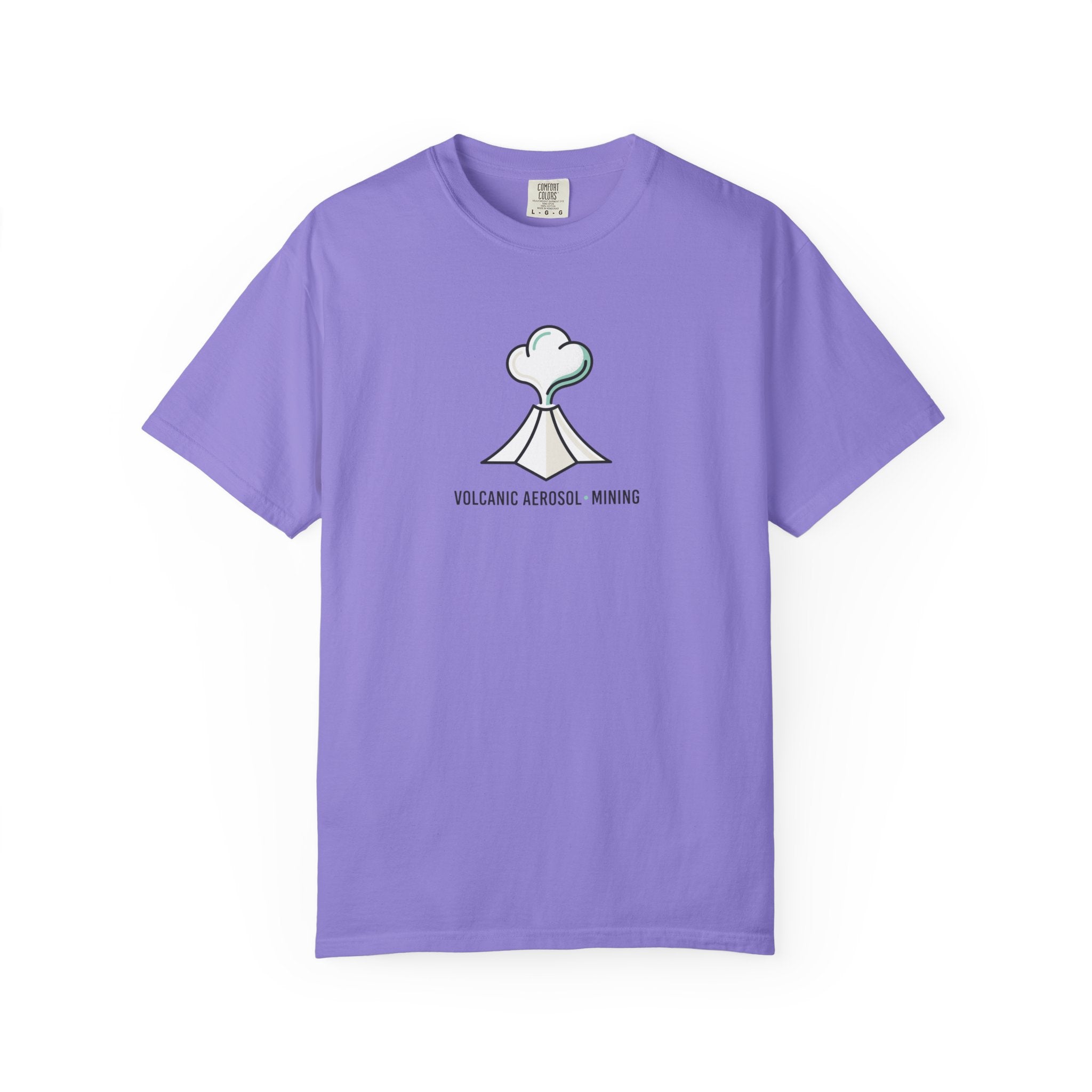 Volcanic Aerosol Mining T-Shirt — Minimal Geology Graphic Tee