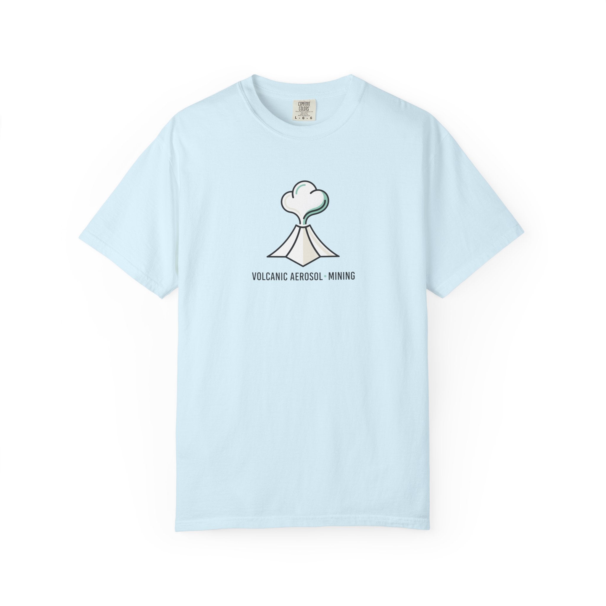 Volcanic Aerosol Mining T-Shirt — Minimal Geology Graphic Tee