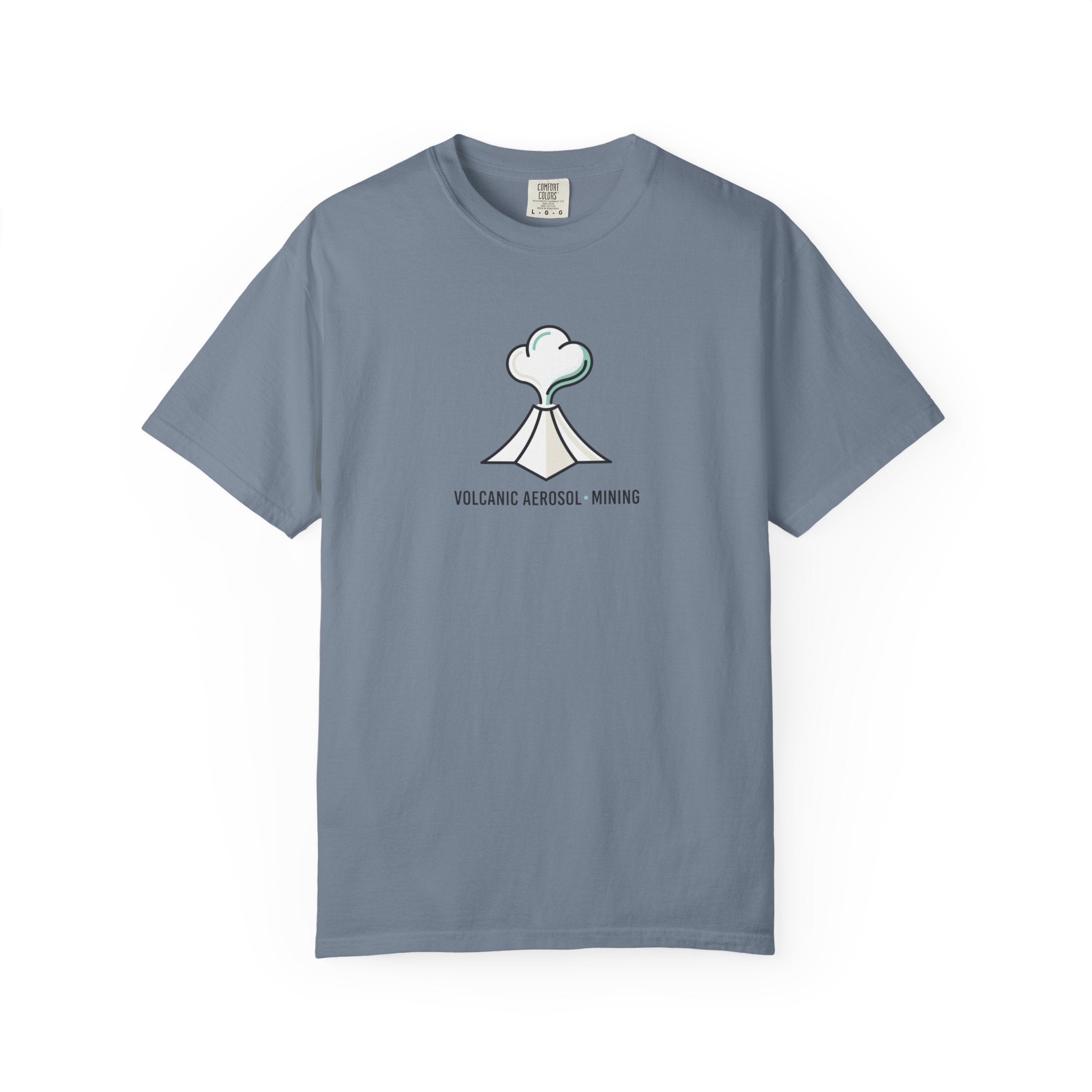 Volcanic Aerosol Mining T-Shirt — Minimal Geology Graphic Tee