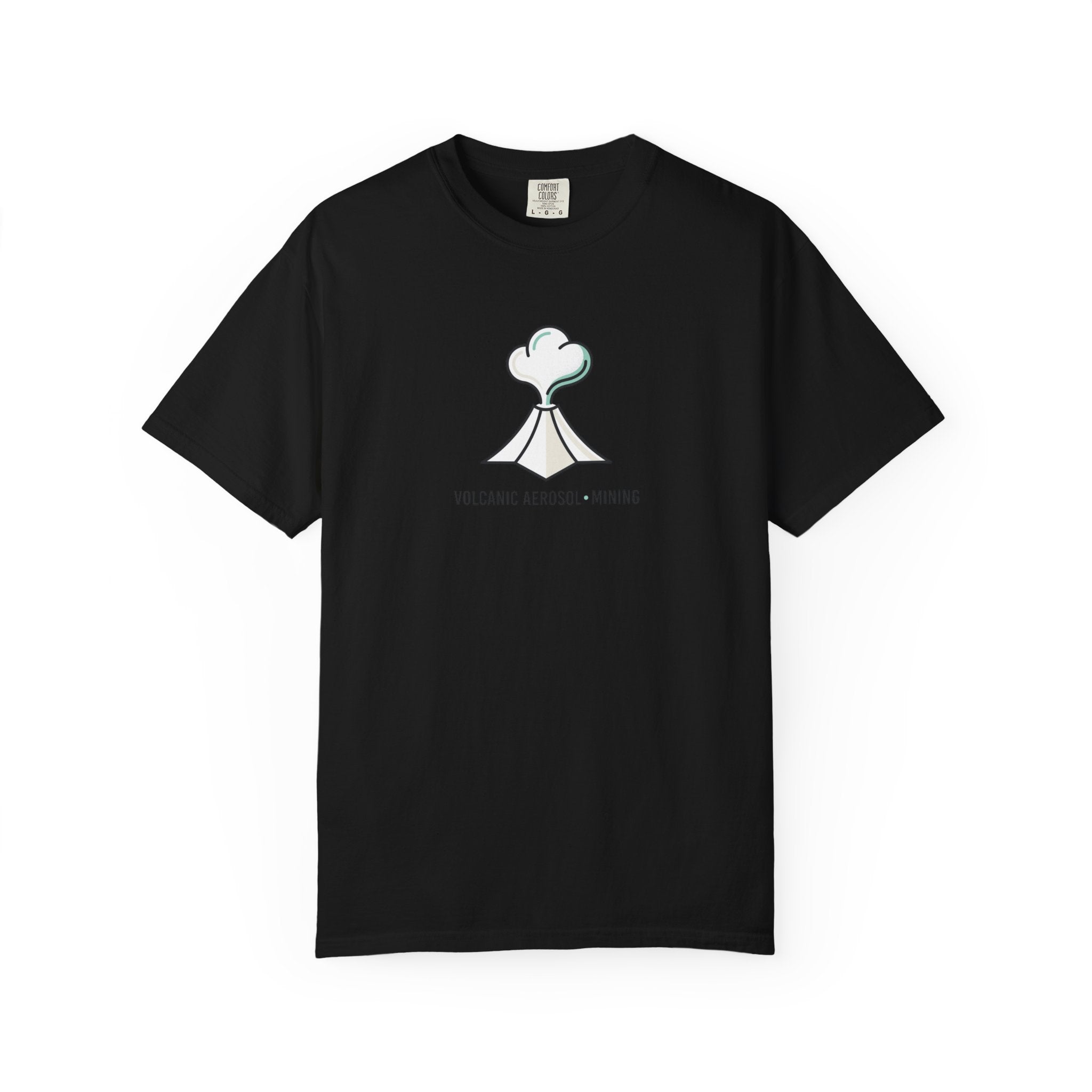 Volcanic Aerosol Mining T-Shirt — Minimal Geology Graphic Tee