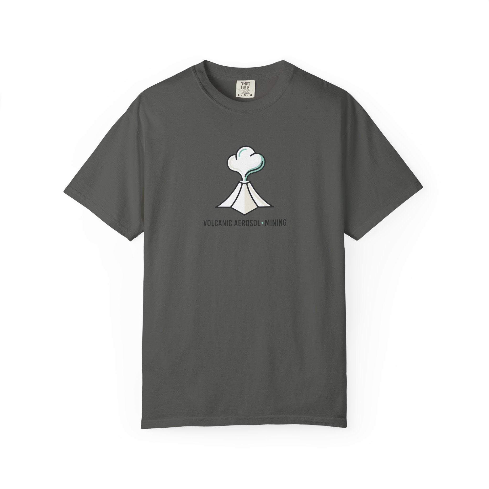 Volcanic Aerosol Mining T-Shirt — Minimal Geology Graphic Tee