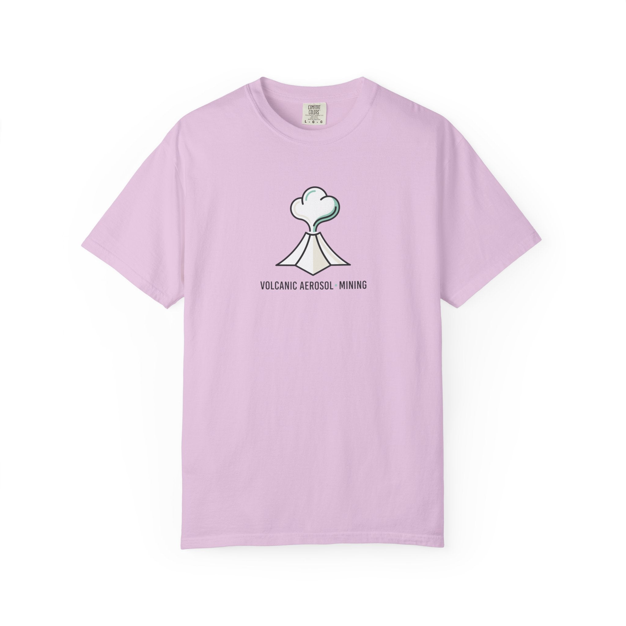Volcanic Aerosol Mining T-Shirt — Minimal Geology Graphic Tee