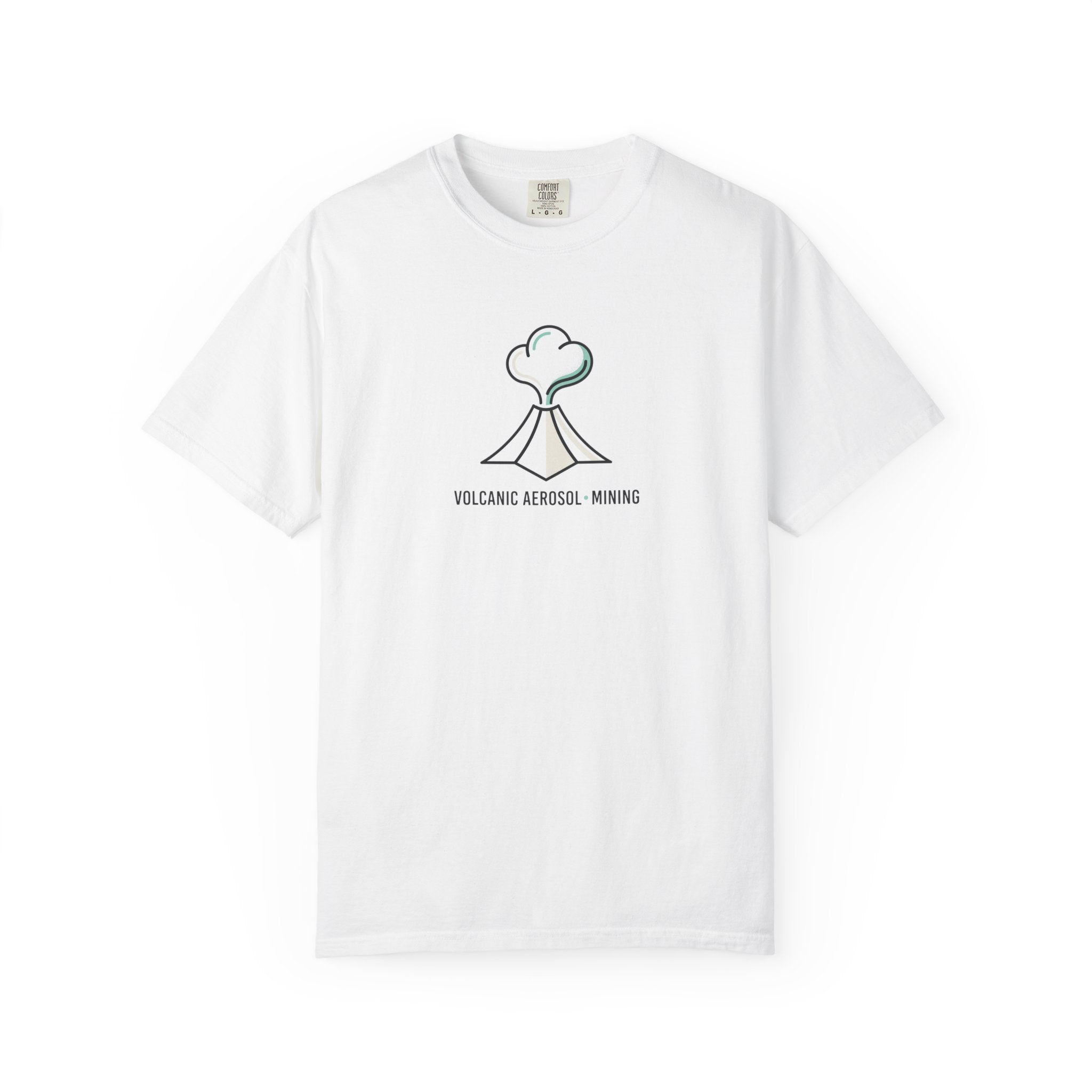 Volcanic Aerosol Mining T-Shirt — Minimal Geology Graphic Tee