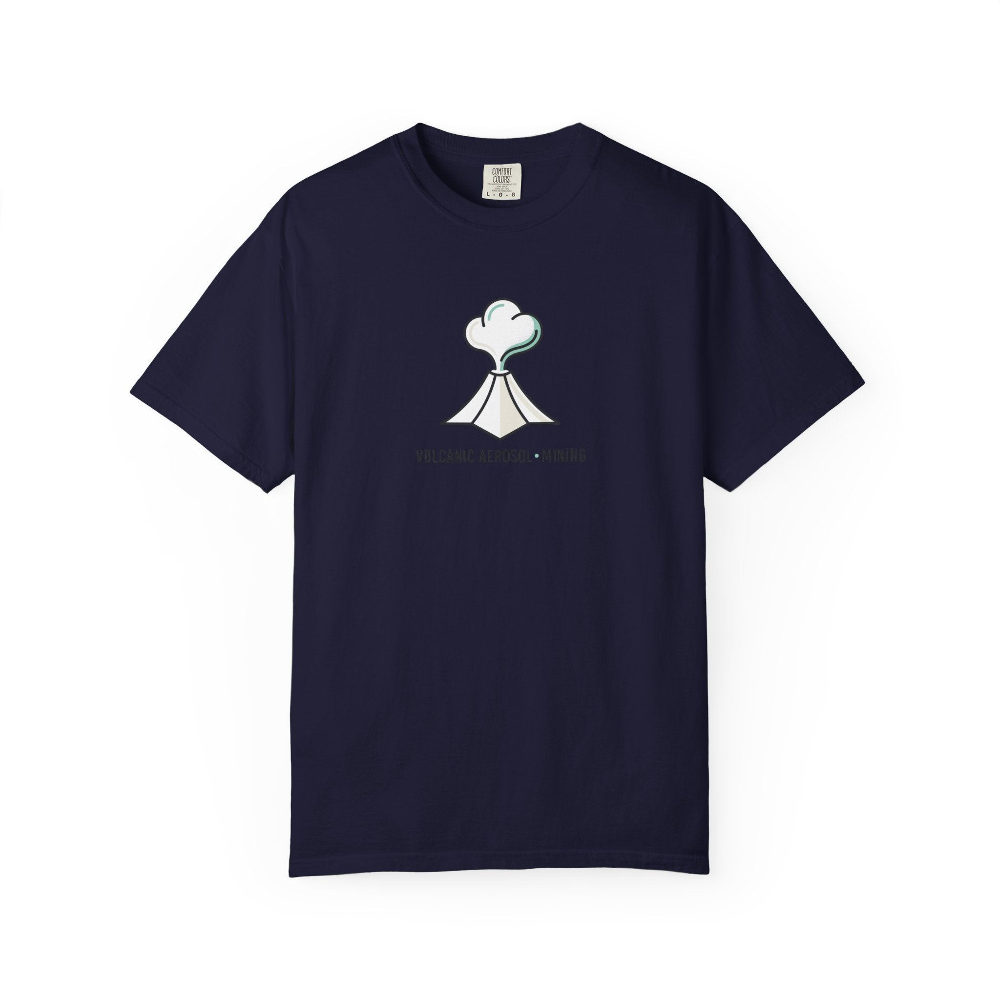 Volcanic Aerosol Mining T-Shirt — Minimal Geology Graphic Tee