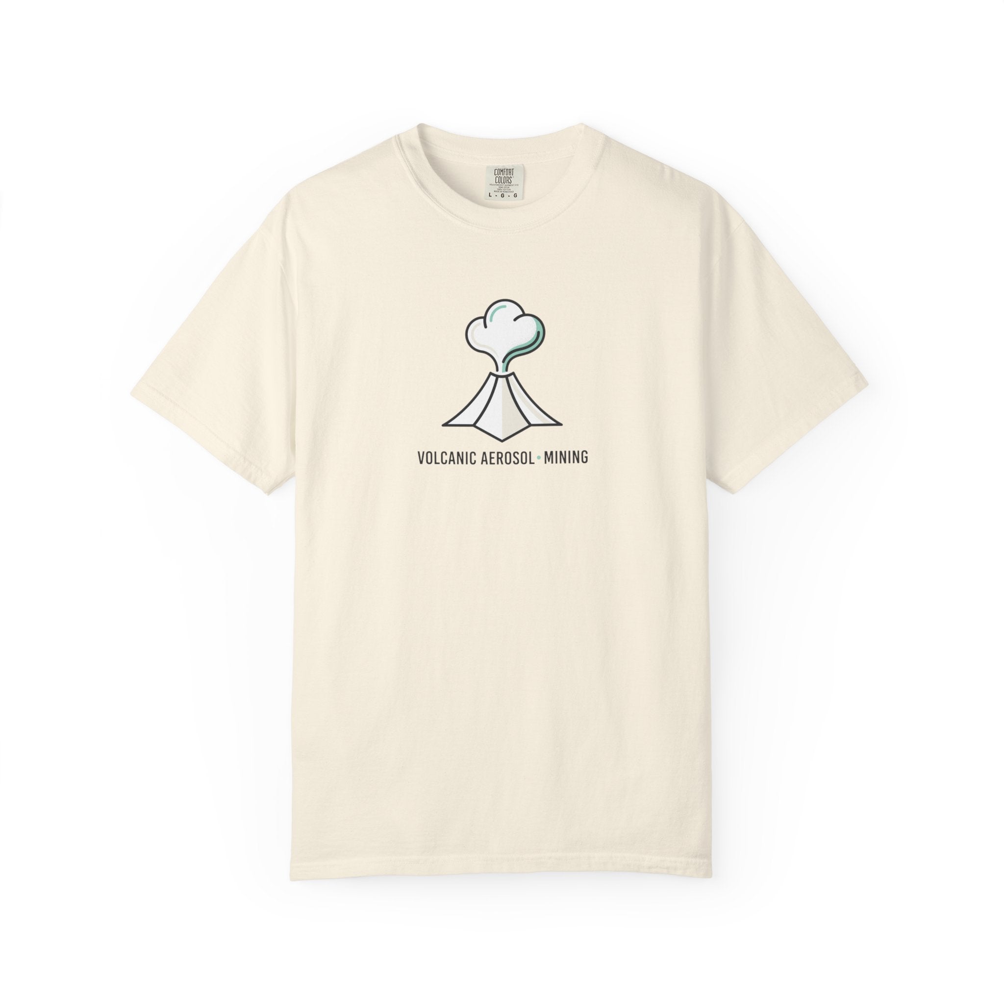Volcanic Aerosol Mining T-Shirt — Minimal Geology Graphic Tee