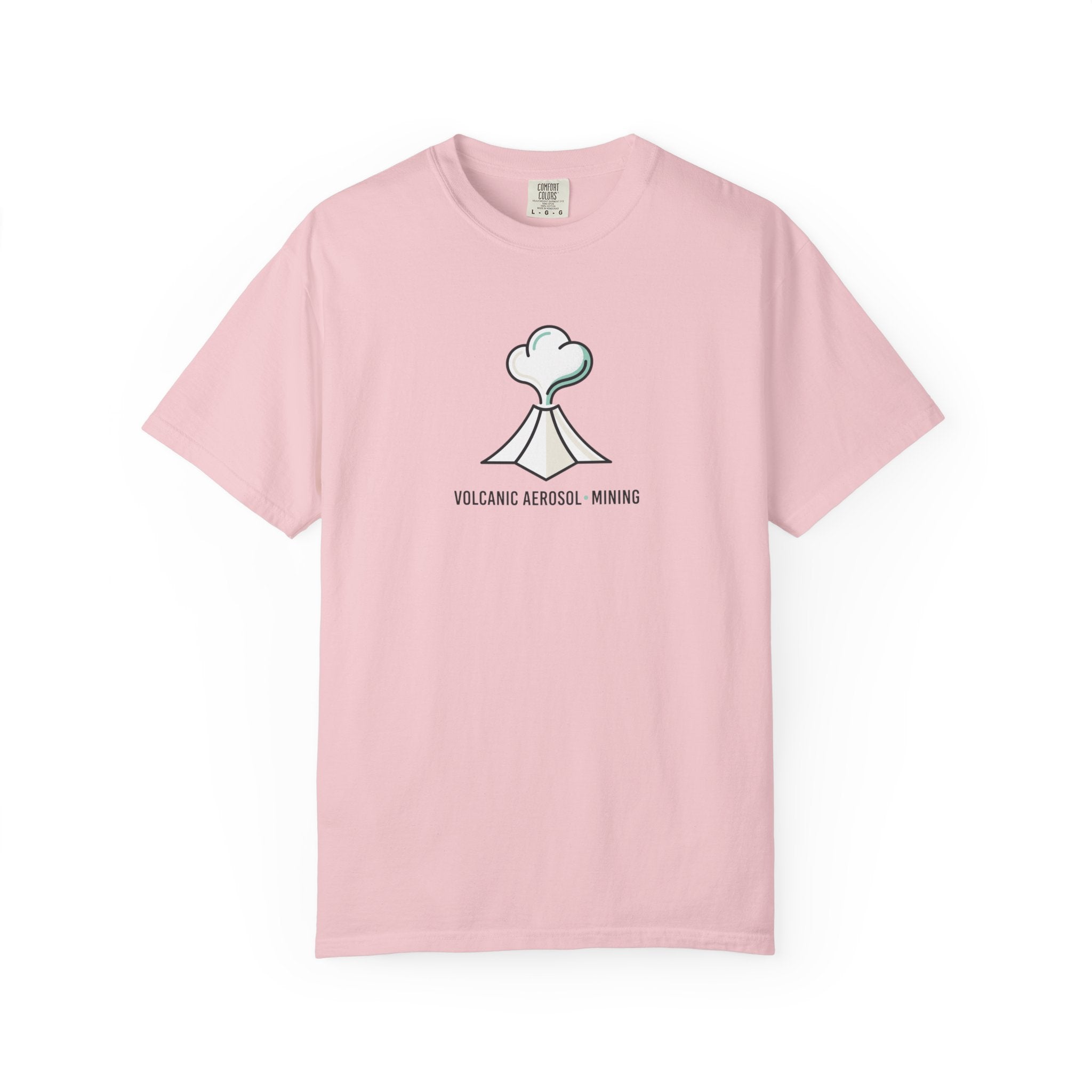 Volcanic Aerosol Mining T-Shirt — Minimal Geology Graphic Tee